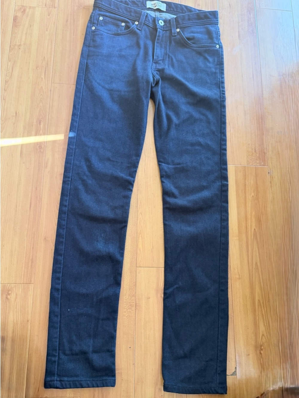 Naked & Famous Denim Slim Straight Jeans - Black